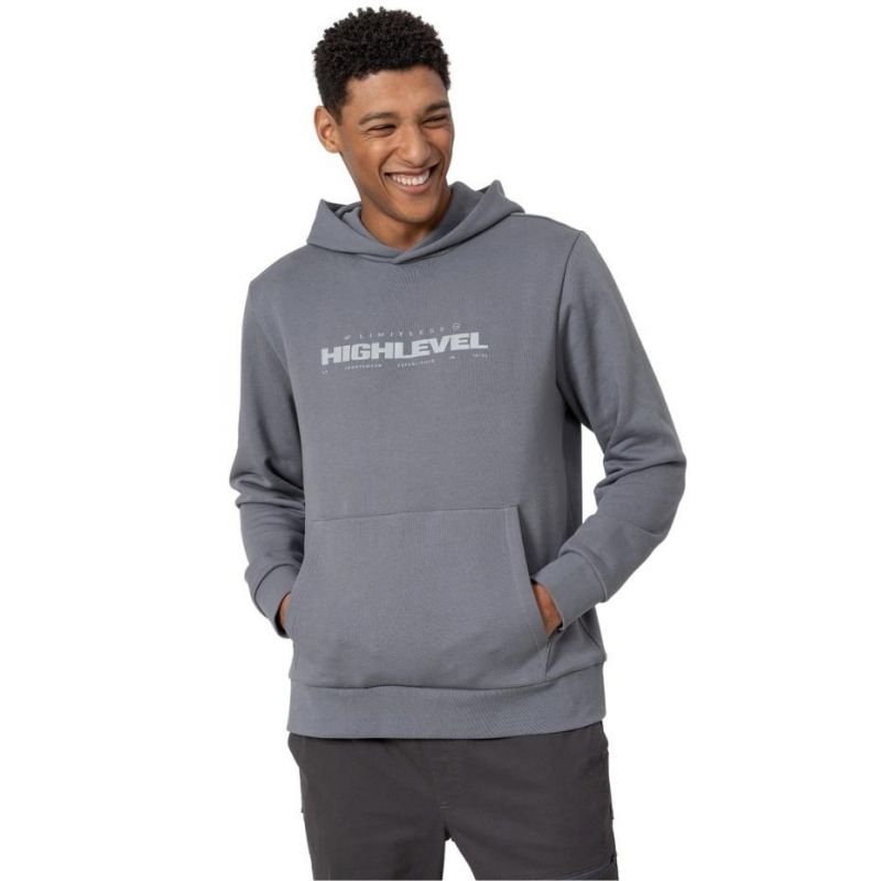 4F Men's Gray Hoodie H4Z22 BLM015 32S - Soft Cotton Blend, Casual Design, Kangaroo Pocket - Nexellus