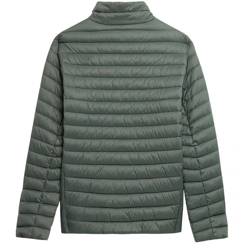 4F Men's Green Jacket H4Z21 KUMP003 41S - Lightweight, Water - Repellent, Insulated, 2 Zipped Pockets - Nexellus