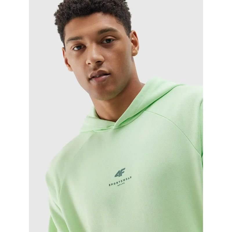 4F Men's Green Sweatshirt - Comfortable Fit, Practical Pockets, Ideal for Active Lifestyle - Nexellus