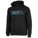 4F Men's H4Z22 - BLM023 Deep Black Hoodie Sweatshirt with Hood and Front Pocket, Loose Fit - Nexellus