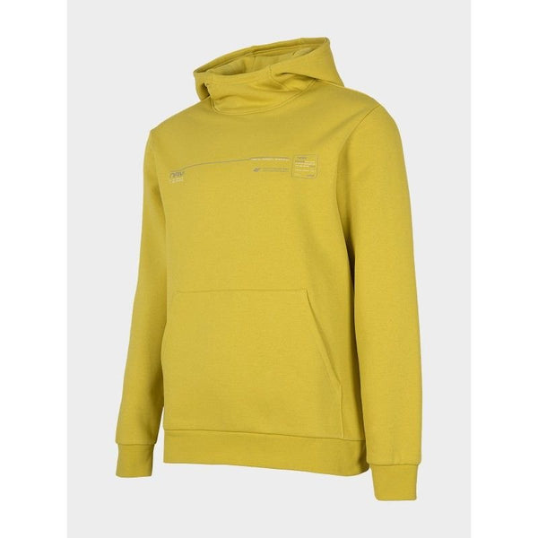 4F Men's H4Z22 - BLM023 Gold Hoodie Sweatshirt with Hood, Loose Fit, and Front Pocket - Nexellus