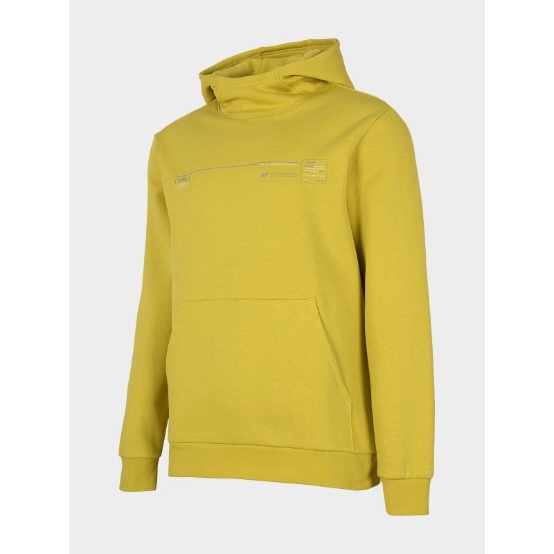 4F Men's H4Z22 - BLM023 Gold Hoodie Sweatshirt with Hood, Loose Fit, and Front Pocket - Nexellus