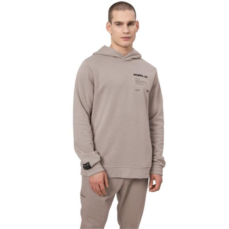 4F Men's H4Z22 BLM025 83S Beige Hoodie Sweatshirt with Soft Touch Knit and Thermal Comfort - Nexellus