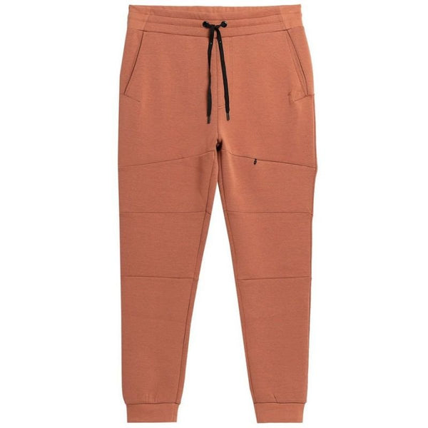 4F Men's Loose Fit Training Trousers with Elastic Waistband and Side Pockets - Brown - Nexellus