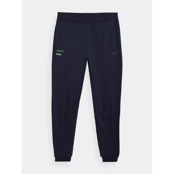 4F Men's Navy Blue Sweatpants with Pockets, Belt Adjustment & Freedom of Movement - 4FSS23TTROM143 - 31S - Nexellus