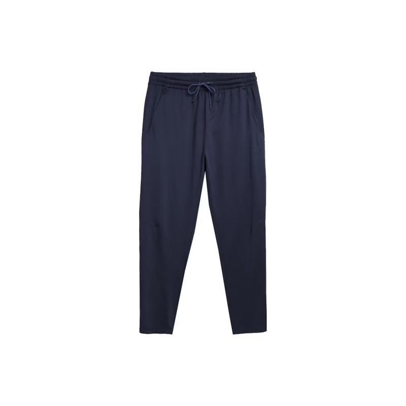 4F Men's Navy Blue Training Trousers With Elastic Waistband And Tapered Legs - Nexellus