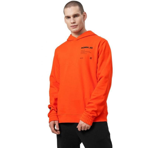 4F Men's Orange Neon Hoodie Sweatshirt H4Z22 BLM025 70N with Soft Touch Knit & Insulated Design - Nexellus