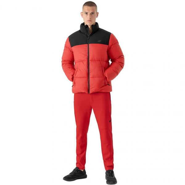 4F Men's Red Jacket H4Z21 - KUMP009, Water - Repellent, Synthetic Down, Thermal Comfort, Outdoor Use - Nexellus