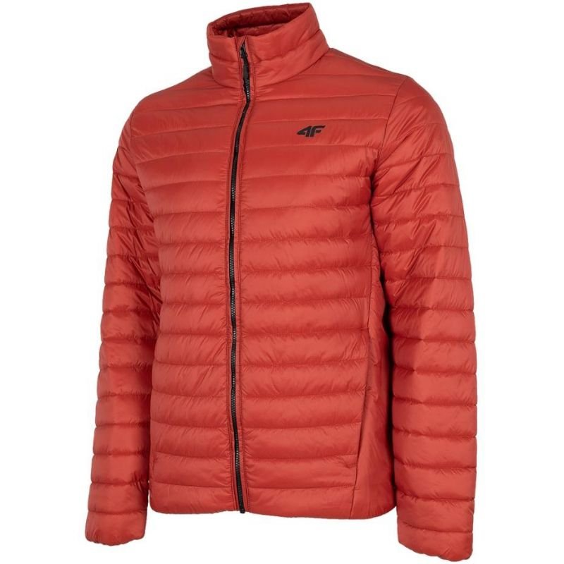 4F Men's Red Jacket H4Z22 KUMP003 62S - Water - Repellent, Synthetic Down Insulation, Stand - Up Collar - Nexellus