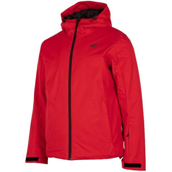 4F Men's Red Ski Jacket H4Z22 KUMN001 62S, Waterproof NeoDry 5000, Insulated with Snow Skirt - Nexellus