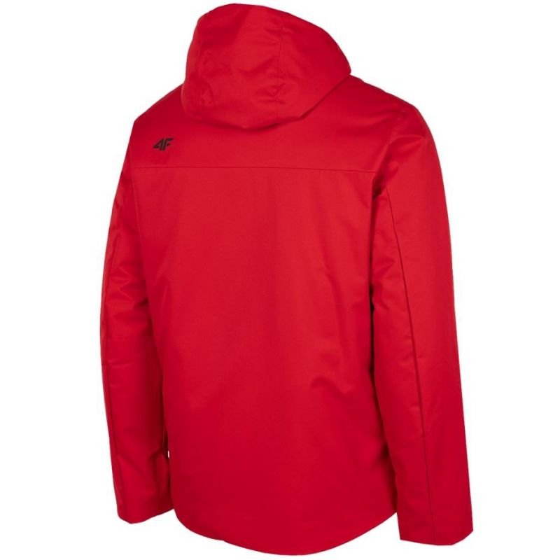 4F Men's Red Ski Jacket H4Z22 KUMN001 62S, Waterproof NeoDry 5000, Insulated with Snow Skirt - Nexellus