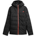 4F Men's Ski Jacket M307 Deep Black NeoDry 5000 Waterproof, Breathable with Snow Guard & Pockets - Nexellus