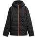 4F Men's Ski Jacket M307 Deep Black NeoDry 5000 Waterproof, Breathable with Snow Guard & Pockets - Nexellus