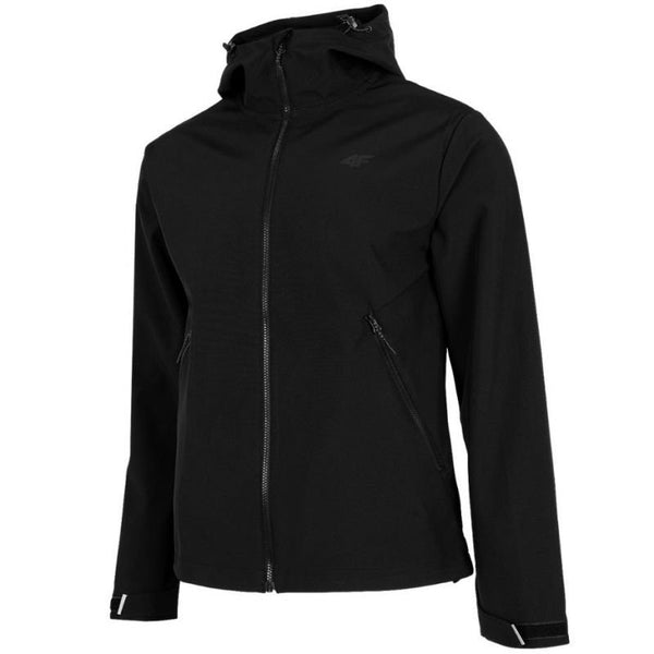 4F Men's Softshell Jacket H4Z22 SFM001 20S - NeoDry 5000 Membrane, Waterproof, Black - Nexellus