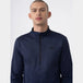 4F Men's Thermoactive Sweatshirt with 4FWarm Technology, Zippered Stand - Up Collar, Navy Blue - Nexellus