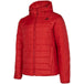 4F Men's Ultralight Jacket H4Z22 KUMP006 With Hood, Water - Repellent, PrimaLoft Insulation, Dark Red - Nexellus