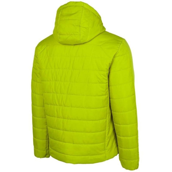 4F Men's Ultralight Jacket with Hood, Water - Repellent, PrimaLoft Insulation, Green H4Z22KUMP006 45S - Nexellus