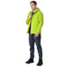 4F Men's Ultralight Jacket with Hood, Water - Repellent, PrimaLoft Insulation, Green H4Z22KUMP006 45S - Nexellus