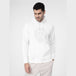 4F Men's White Hoodie Sweatshirt with Front Pocket, Cotton - Polyester Blend, M 4FSS23TSWSM230 10S - Nexellus