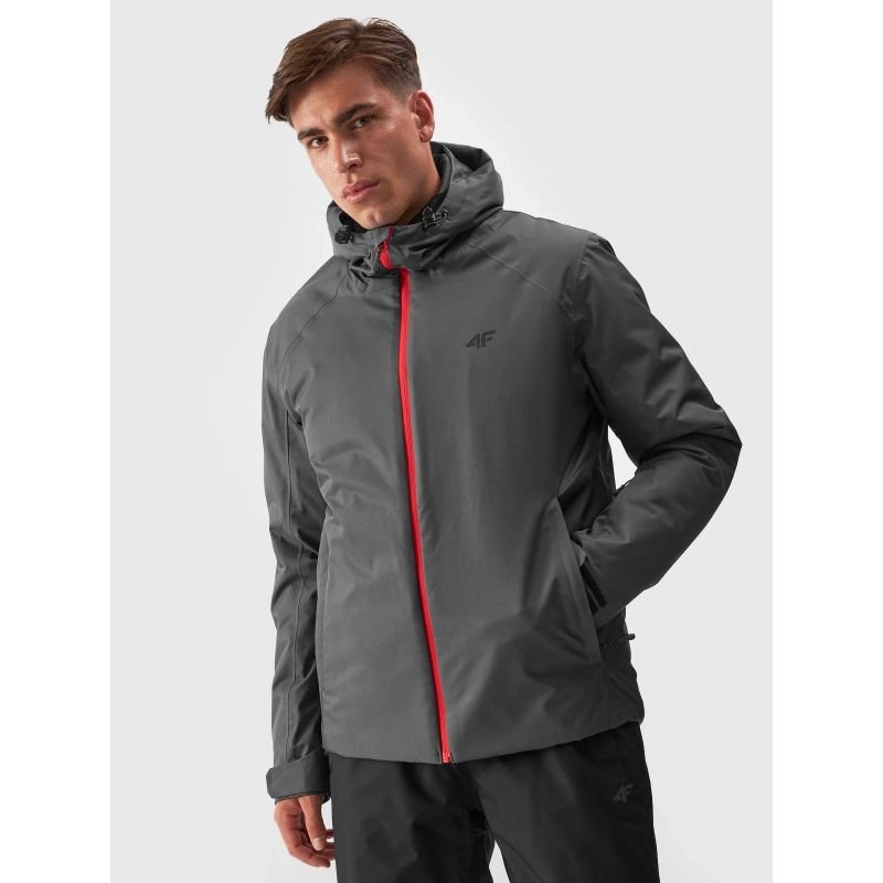 4F Men's Winter Jacket 4FAW23TTJAM305 - 22S, Water Resistant 5000 mm, Breathable, Stylish Gray/Silver - Nexellus