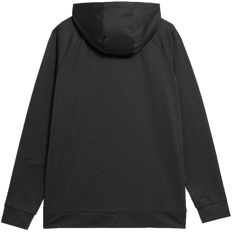 4F Men's Zipped Hoodie Sweatshirt M209 with Adjustable Hood & Moisture - Wicking 4FDry Technology in Black - Nexellus