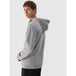 4F Men's Zippered Sweatshirt - Versatile Gray Cotton Hoodie for Comfort and Style - Nexellus