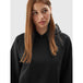 4F Unisex Black Hoodie Sweatshirt with Cuffs, Comfortable Cotton, Classic Urban Style - Nexellus