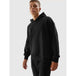 4F Unisex Black Hoodie Sweatshirt with Cuffs, Comfortable Cotton, Classic Urban Style - Nexellus