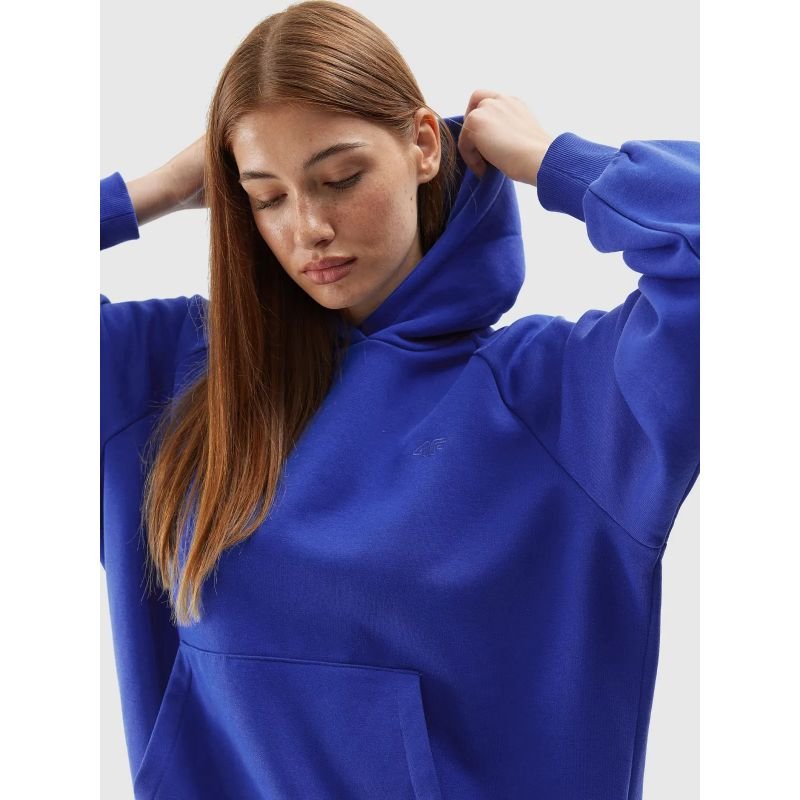 4F Unisex Hooded Sweatshirt 4FAW23TSWSU704 - 36S in Blue - Comfortable Cotton Casual Wear - Nexellus