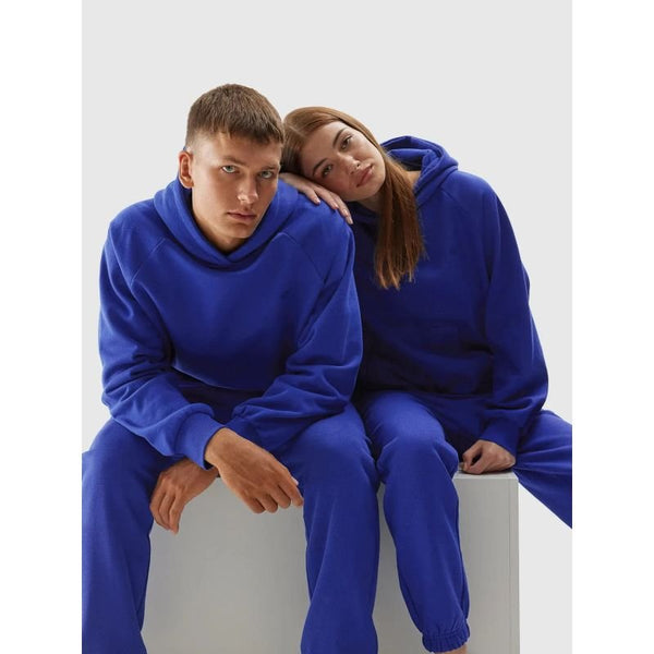 4F Unisex Hooded Sweatshirt 4FAW23TSWSU704 - 36S in Blue - Comfortable Cotton Casual Wear - Nexellus