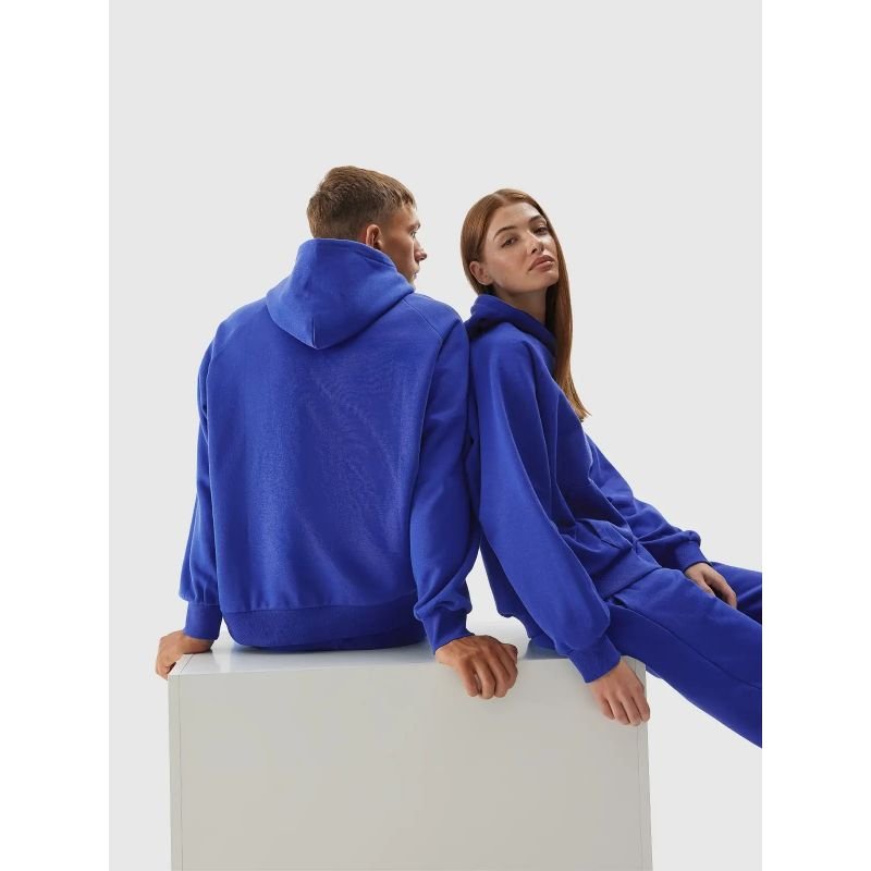 4F Unisex Hooded Sweatshirt 4FAW23TSWSU704 - 36S in Blue - Comfortable Cotton Casual Wear - Nexellus