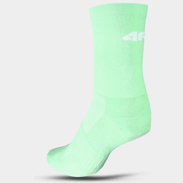 4F Unisex Medium Socks in Green - Comfortable Polyester and Cotton Blend - Training Use - Nexellus