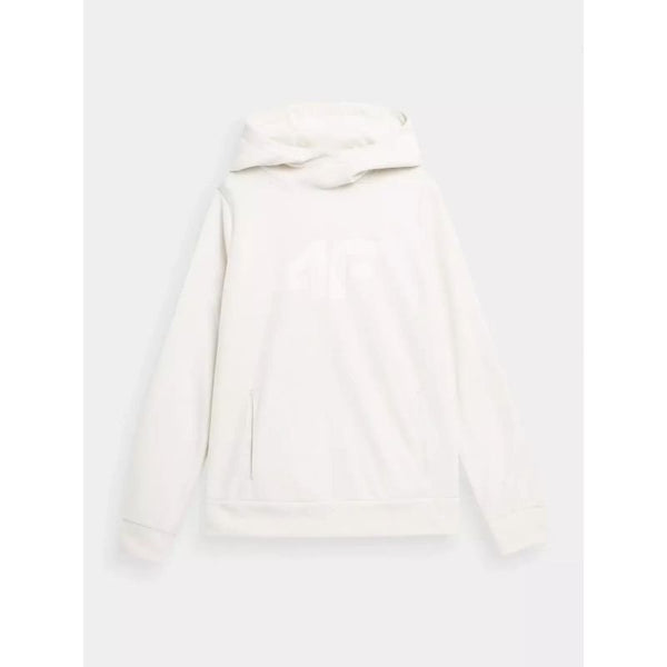 4F Women's Beige Fleece Sweatshirt With Hood And 4FWarm Technology, Casual Style Hoodie - Nexellus