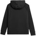 4F Women's Black Hoodie Sweatshirt F0765 With Kangaroo Pocket & Embroidered Logo - Nexellus