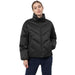 4F Women's Black Jacket H4Z22 KUDP019 20S - Thermal Comfort, Water - Repellent, Stand - Up Collar, Zip Pockets - Nexellus