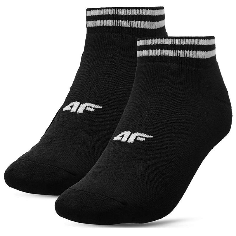 4F Women's Black Low Socks Set of 2 - Comfort Fit with Ribbed Midfoot and Pressure - Free Welt - Nexellus