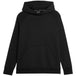 4F Women's Black Sweatshirt With Kangaroo Pocket, Double - Layer Hood, 80% Cotton for Comfort - Nexellus