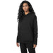 4F Women's Black Sweatshirt With Kangaroo Pocket, Double - Layer Hood, 80% Cotton for Comfort - Nexellus