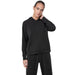 4F Women's Black Zippered Sweatshirt H4Z22 BLD041 20S with Spacious Hood & Pockets - Nexellus