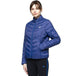 4F Women's Blue Down Jacket H4L21 KUDP003 33S - Lightweight, Water - Repellent, Quilted Design - Nexellus