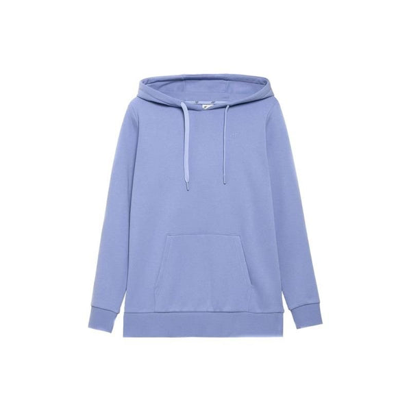 4F Women's Blue Hoodie Sweatshirt H4L22 - BLD352 with Hood, Kangaroo Pocket, and Soft Knit - Nexellus