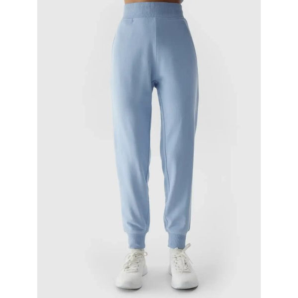 4F Women's Blue Trousers 4FWSS24TTROF606 - 34S, Comfortable Cotton Long Pants for Training - Nexellus