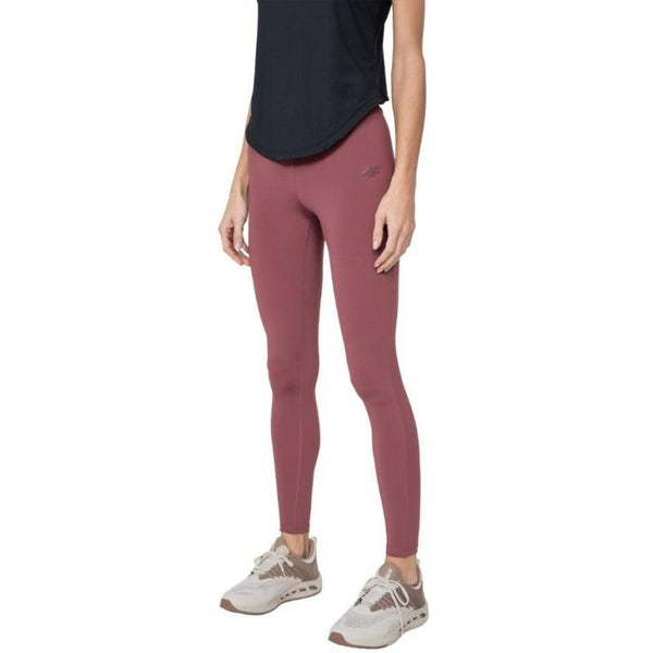 4F Women's Burgundy Ankle - Length Leggings H4Z22 SPDF011 60S with Quick - Dry & Flex Fit - Nexellus