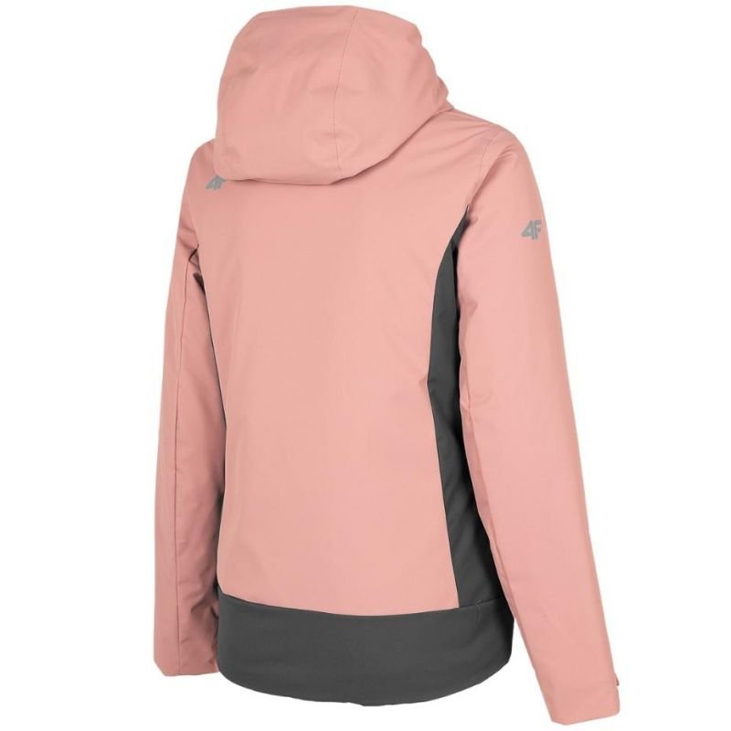 4F Women's Dark Pink Ski Jacket H4Z22 KUDN002 53S, Waterproof, Breathable, Insulated with Snow Skirt - Nexellus