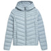 4F Women's Down Jacket F095 - Lightweight, Water - Repellent, Blue, Quilted Design with Hood - Nexellus