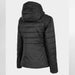 4F Women's Fall/Winter Black Jacket with Built - In Hood and Lockable Side Pockets - Nexellus