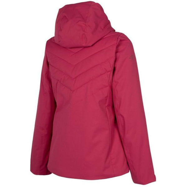 4F Women's Fuchsia Ski Jacket H4Z22 KUDN003 55S, Waterproof, Breathable, Insulated, Adjustable Hood - Nexellus