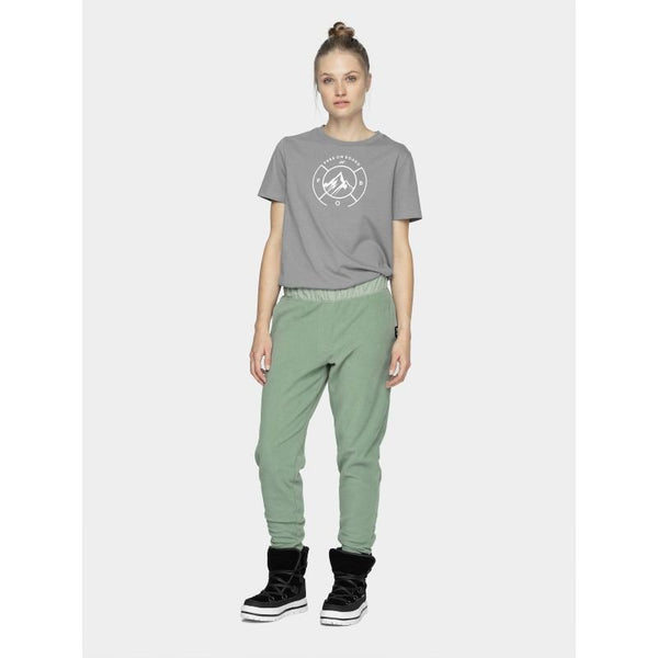 4F Women's Green Microfleece Training Pants with Elastic Waistband and Adjustable Fit H4Z21 - SPDD010 - 42S - Nexellus