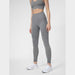 4F Women's High - Waisted Gray Seamless Leggings with Flexible Material for Training 4FSS23TFTIF053 24S - Nexellus