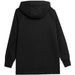 4F Women's Hooded Sweatshirt F0955 in Deep Black, Soft French Terry, Ribbed Cuffs, Casual Lifestyle Style - Nexellus